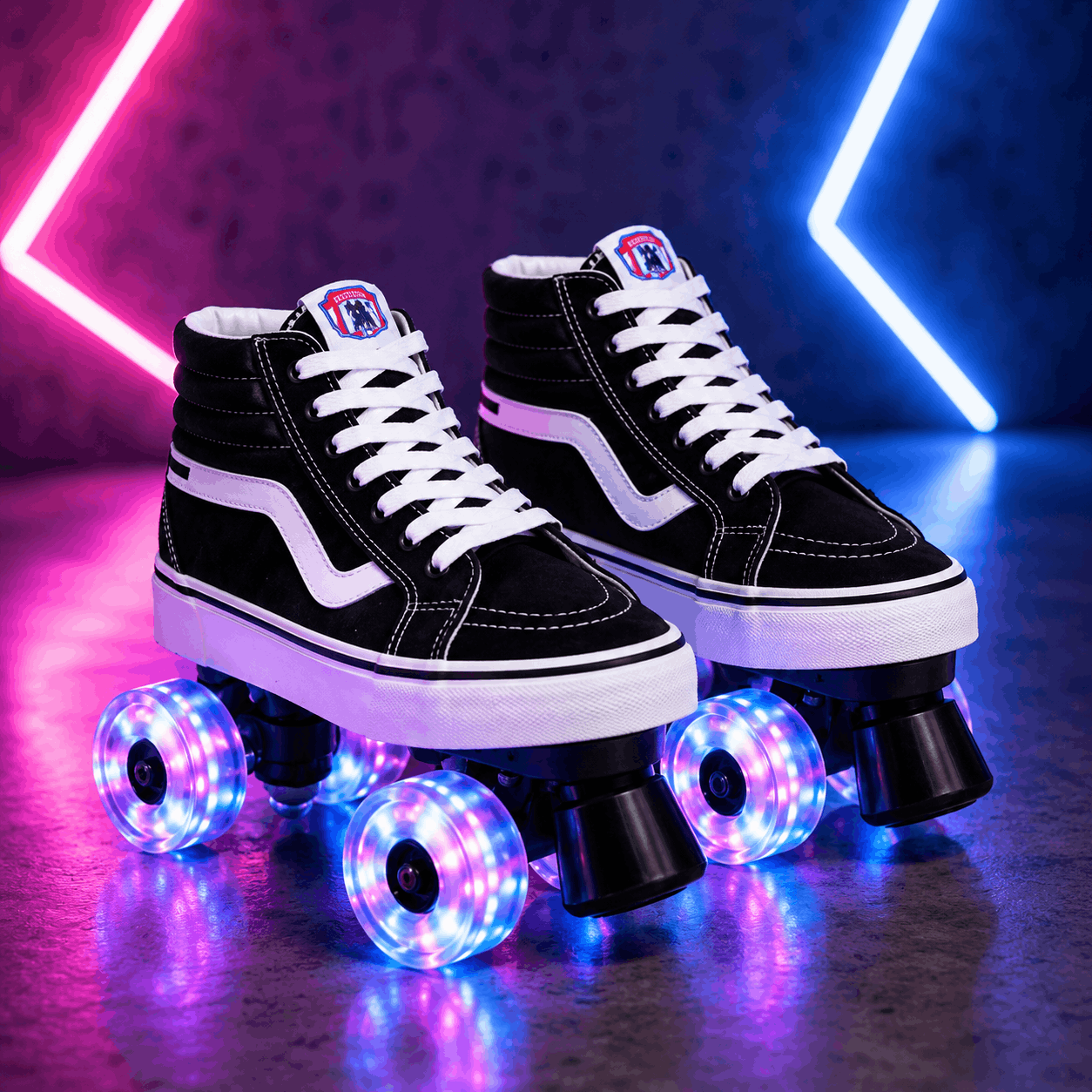 LED Quad Skating Double Row Roller Skates LED Quad Skating Double Row Roller Skates