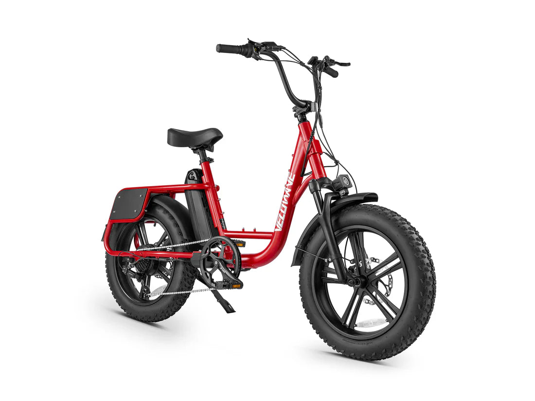 Velowave Prado S Commuter Electric Bike Red electric bike on a white background. Valowave Prado S Commuter Electric Bike