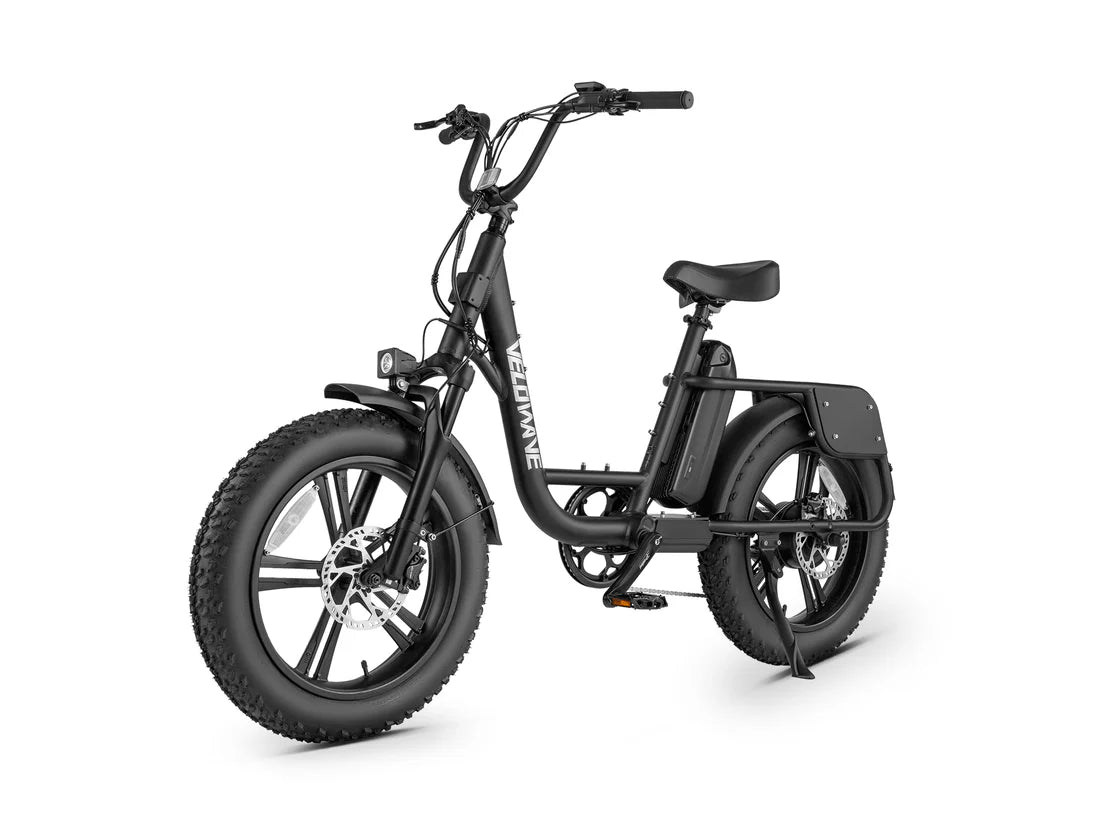 Velowave Prado S Commuter Electric Bike Black electric bike on a white background. Valowave Prado S Commuter Electric Bike