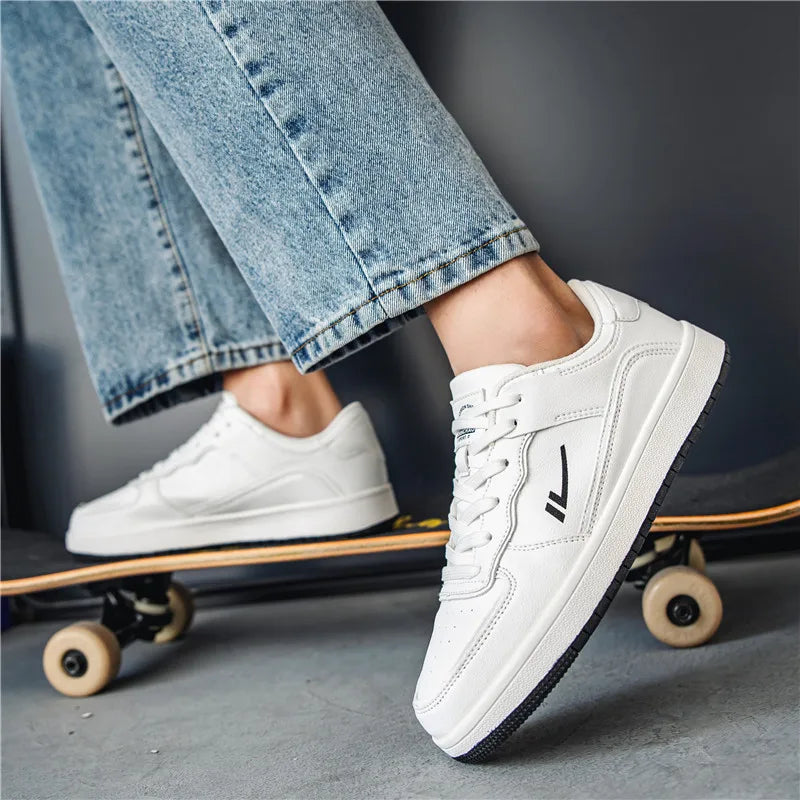 Unisex Skateboarding Shoes Anti-Skid Leather Sneakers Unisex Skateboarding Shoes Anti-Skid Leather Sneakers