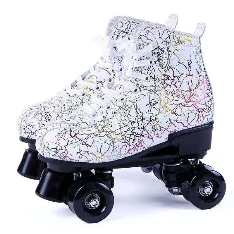 Printed Double Row Roller Skates Printed Double Row Roller Skates 2