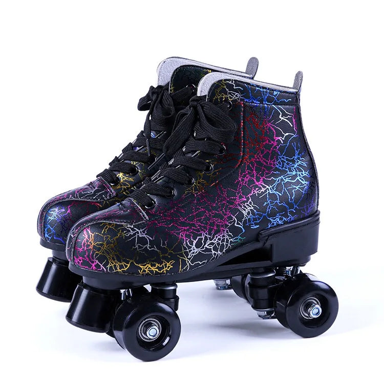 Printed Double Row Roller Skates Printed Double Row Roller Skates 7