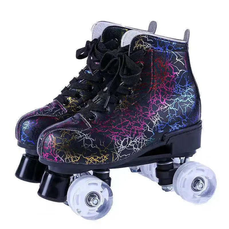 Printed Double Row Roller Skates Printed Double Row Roller Skates 3
