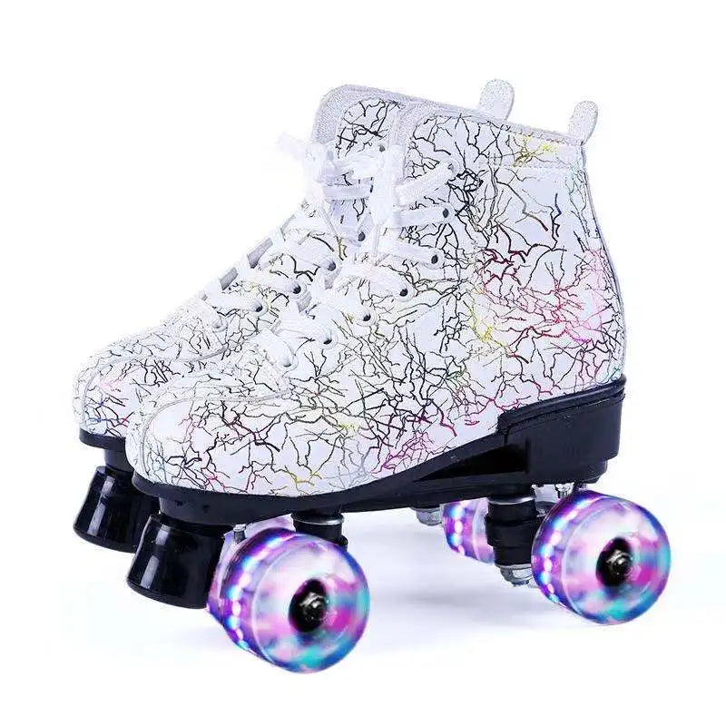 Printed Double Row Roller Skates Printed Double Row Roller Skates 10