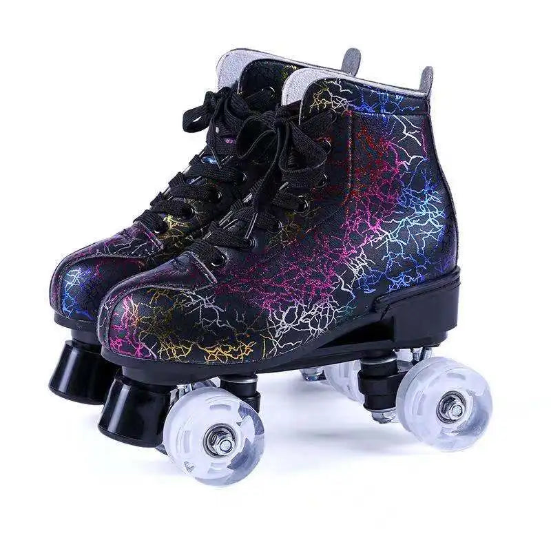 Printed Double Row Roller Skates Printed Double Row Roller Skates 8