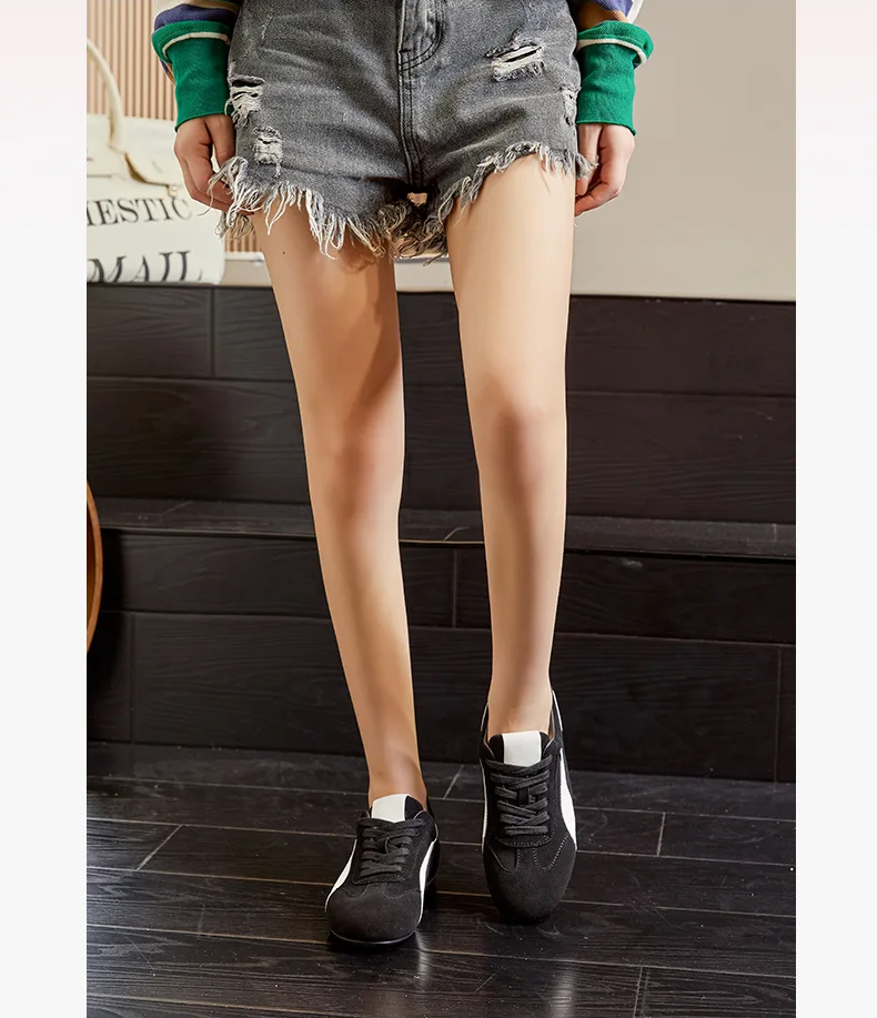 Genuine Leather Women's Casual Flat Sports Shoes Genuine Leather Women's Casual Flat Sports Shoes