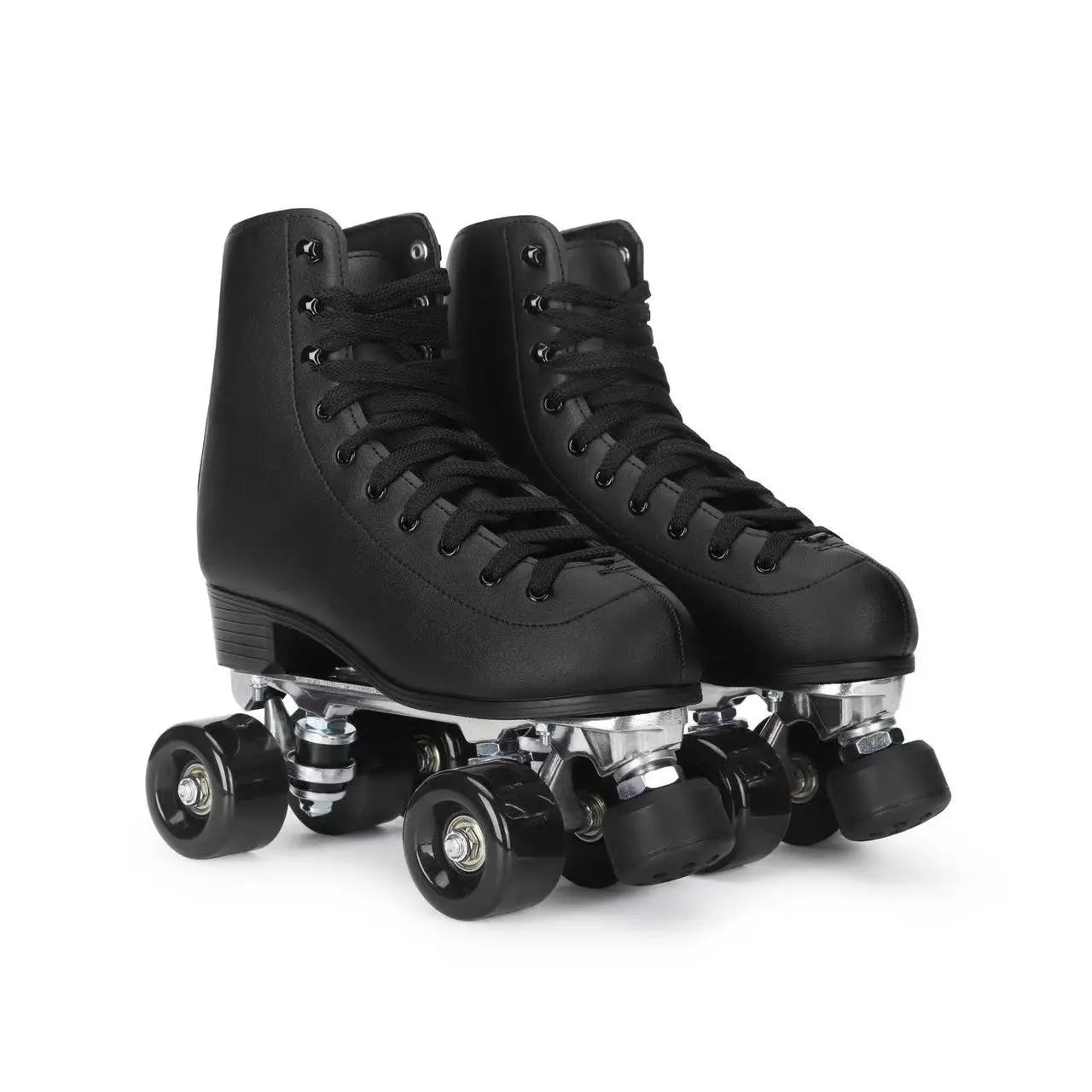 Double Row Leather Roller Skates Shoes Double Row Leather Roller Skates Shoes 2