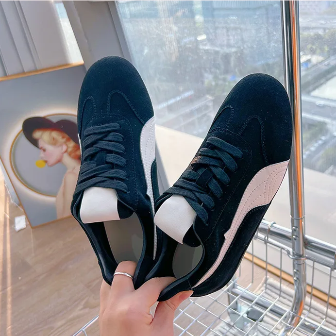Genuine Leather Women's Casual Flat Sports Shoes Genuine Leather Women's Casual Flat Sports Shoes