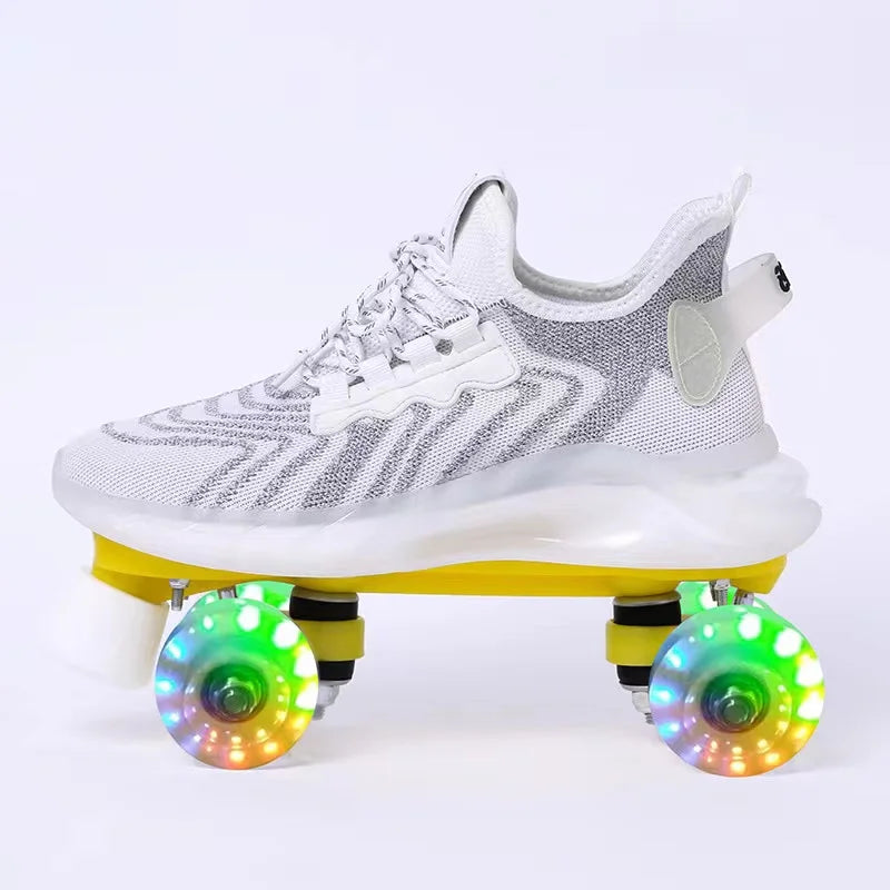 Mesh Knitted LED Roller Skates Mesh Knitted LED Roller Skates 2