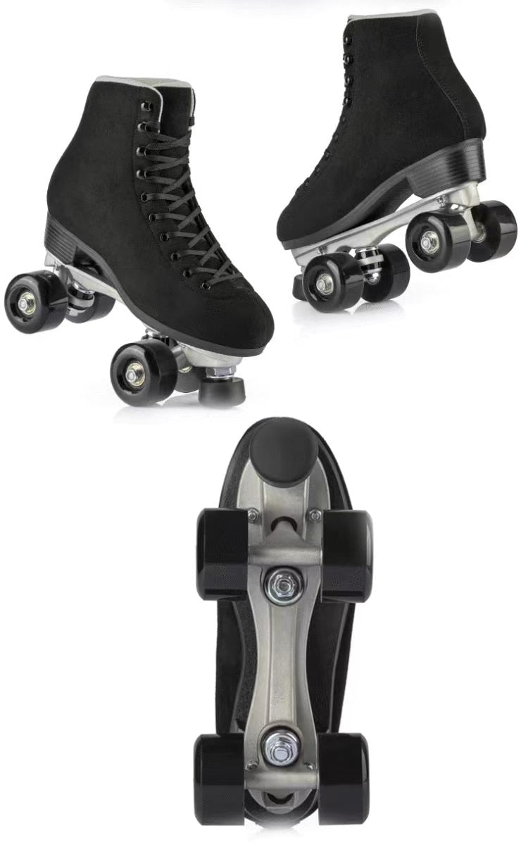 Leather Roller Skates Inline Quad Skating Leather Roller Skates Inline Quad Skating 10