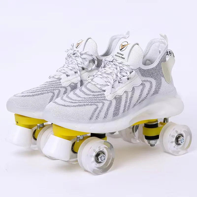 Mesh Knitted LED Roller Skates Mesh Knitted LED Roller Skates 4