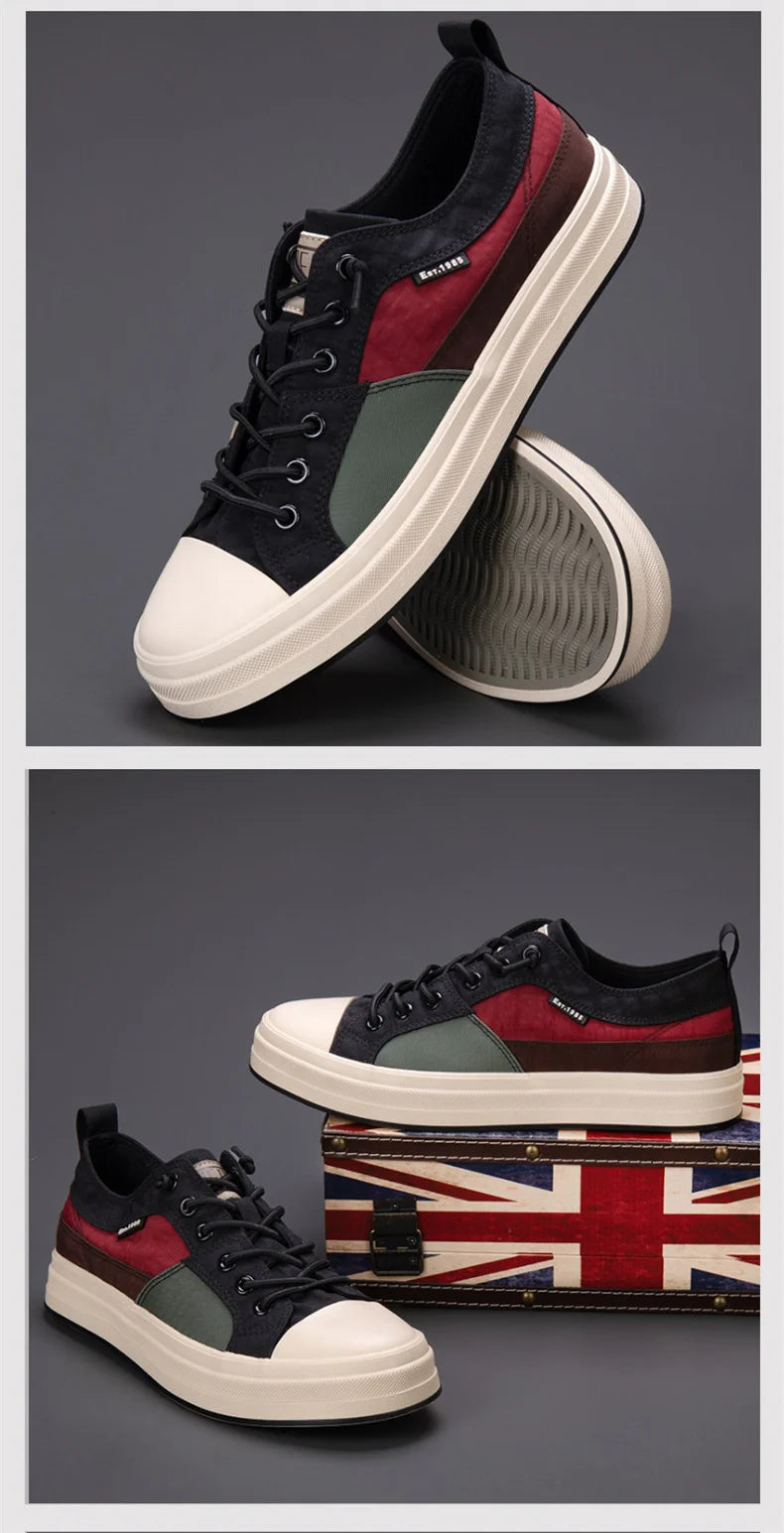 Men's Canvas Slip-On Sneakers Breathable Casual Shoes Men's Canvas Slip-On Sneakers Breathable Casual Shoes