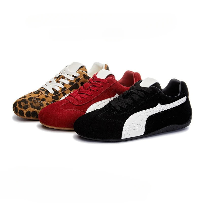 Genuine Leather Women's Casual Flat Sports Shoes Genuine Leather Women's Casual Flat Sports Shoes