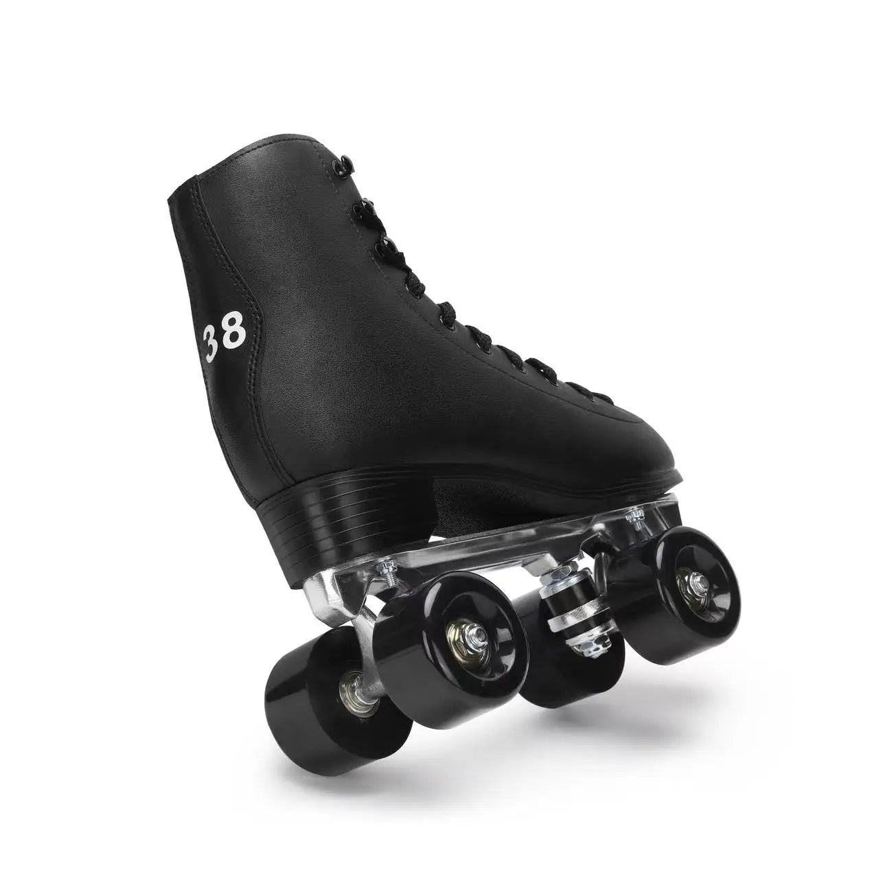 Double Row Leather Roller Skates Shoes Double Row Leather Roller Skates Shoes 5