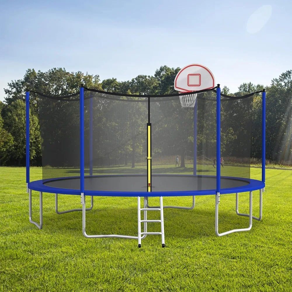16 FT Trampoline with Basketball Hoop 3
