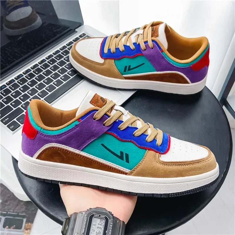 Unisex Skateboarding Shoes Anti-Skid Leather Sneakers Unisex Skateboarding Shoes Anti-Skid Leather Sneakers