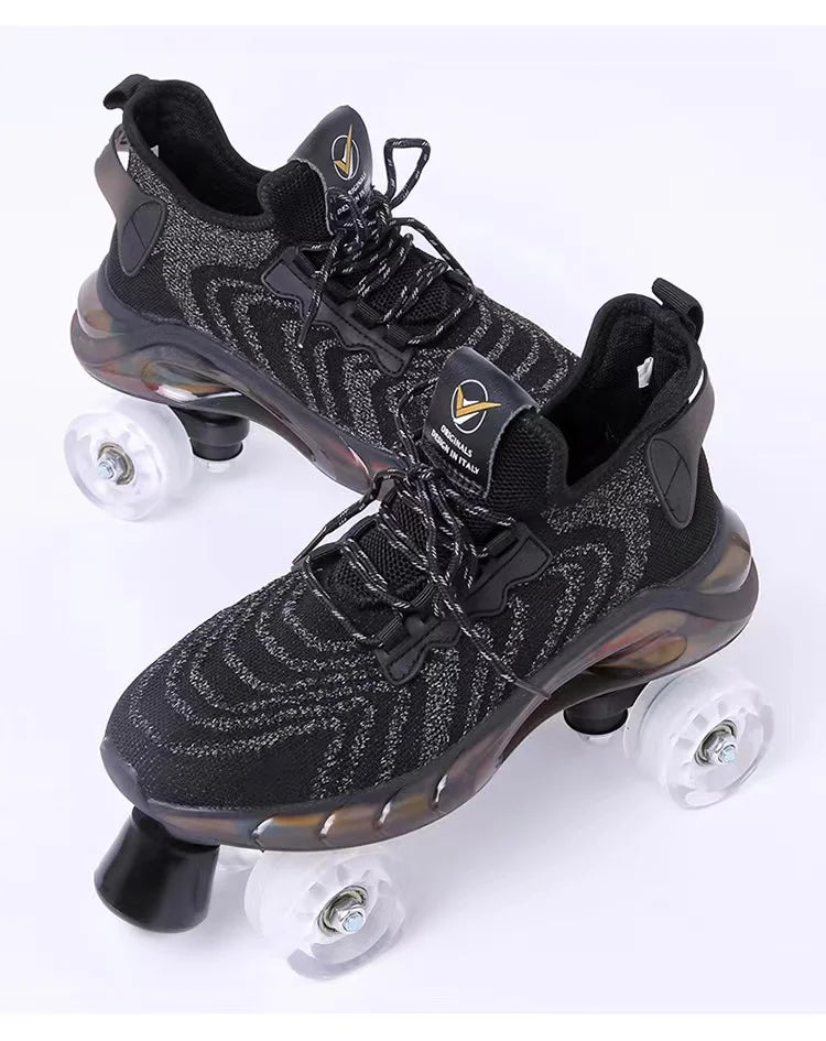 Mesh Knitted LED Roller Skates Mesh Knitted LED Roller Skates 5