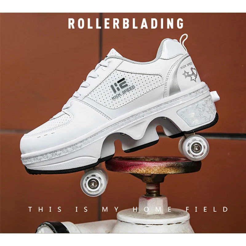 Dual Purpose Roller Skating Deformation Shoes Dual Purpose Roller Skating Deformation Shoes