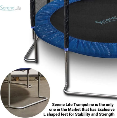 10 FT Outdoor Trampoline with Net Enclosure 3