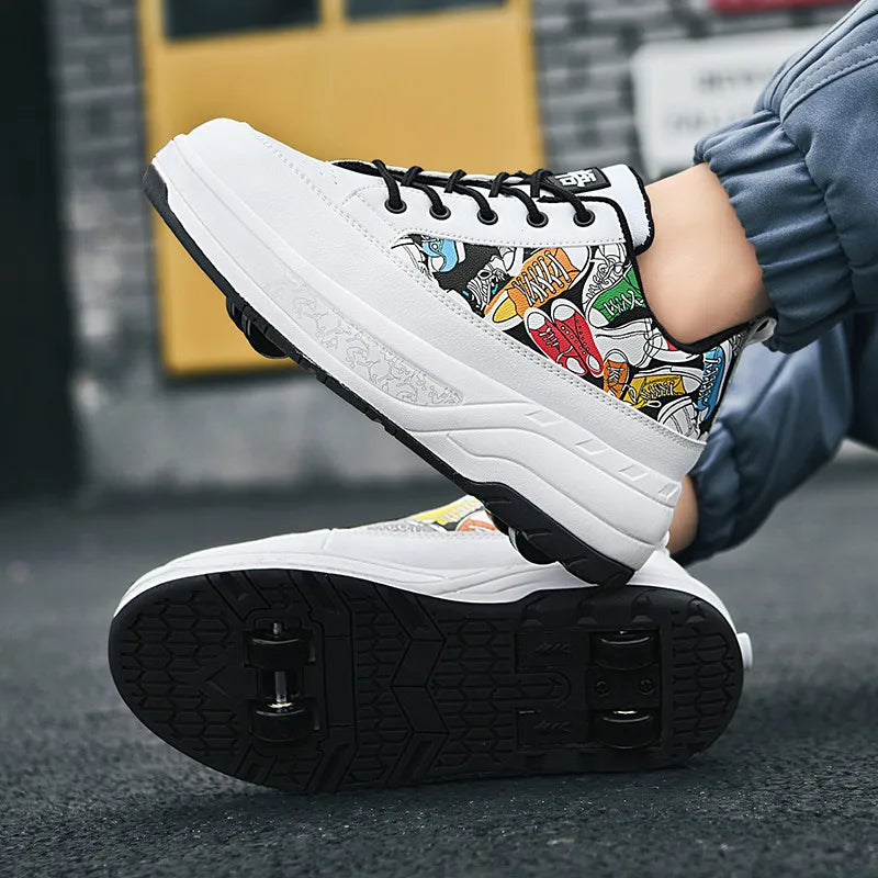 Deformation Double Row Roller Skate Shoes Deformation Double Row Roller Skate Shoes 11