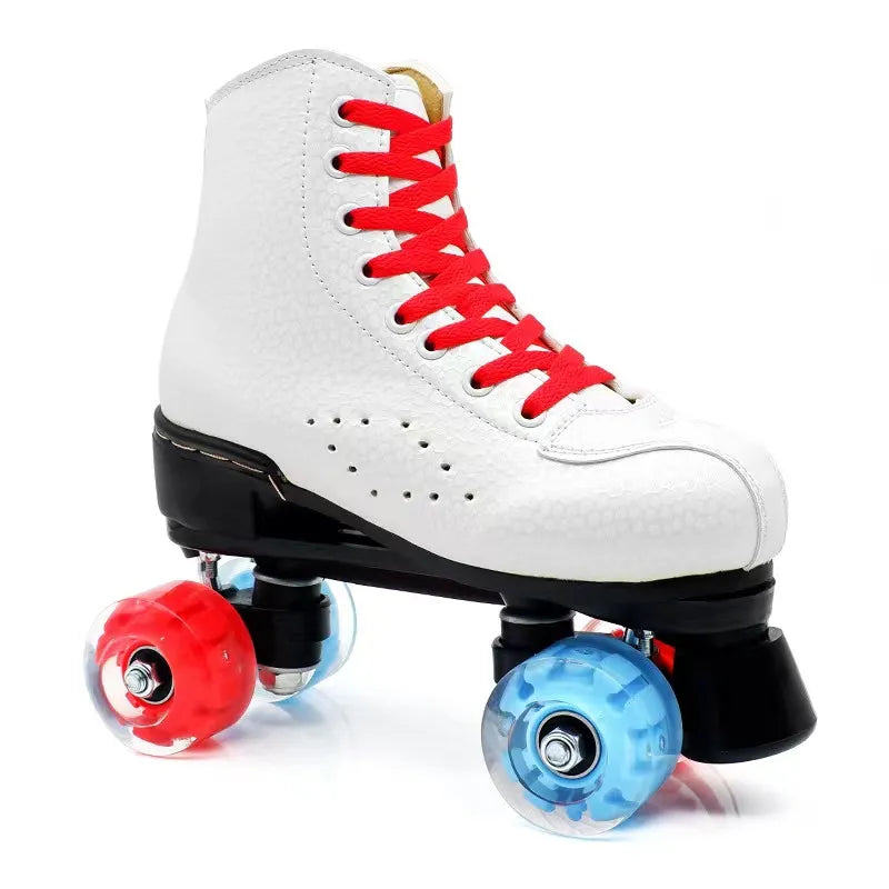 Quad Leather Roller Skates for Men Women Quad Leather Roller Skates for Men Women 1