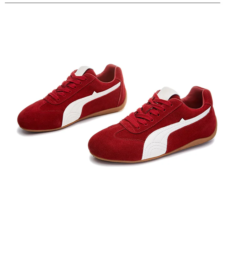 Genuine Leather Women's Casual Flat Sports Shoes Genuine Leather Women's Casual Flat Sports Shoes
