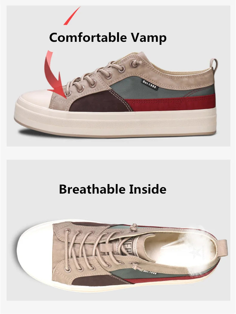 Men's Canvas Slip-On Sneakers Breathable Casual Shoes Men's Canvas Slip-On Sneakers Breathable Casual Shoes