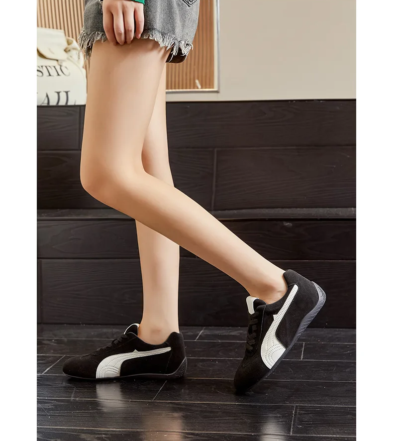 Genuine Leather Women's Casual Flat Sports Shoes Genuine Leather Women's Casual Flat Sports Shoes