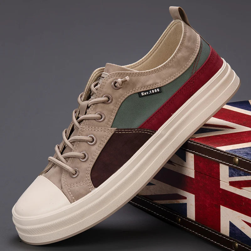 Men's Canvas Slip-On Sneakers Breathable Casual Shoes Men's Canvas Slip-On Sneakers Breathable Casual Shoes