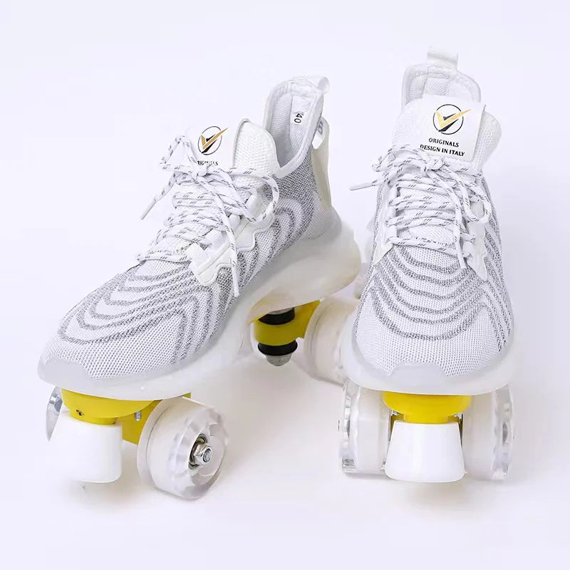Mesh Knitted LED Roller Skates Mesh Knitted LED Roller Skates 6