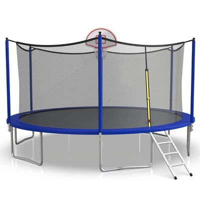 16 FT Trampoline with Basketball Hoop 1