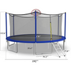 16 FT Trampoline with Basketball Hoop 2