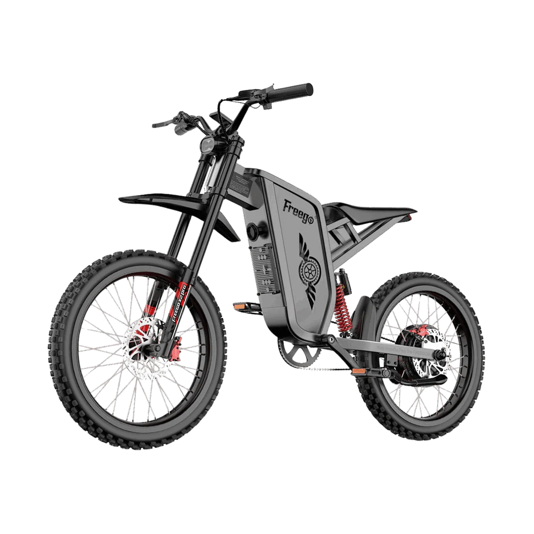 Freego X2 Pro All-Terrain Dirt eBike Electric bike with a visible brand logo on a white background. Freego X2 Pro All-Terrain Dirt eBike