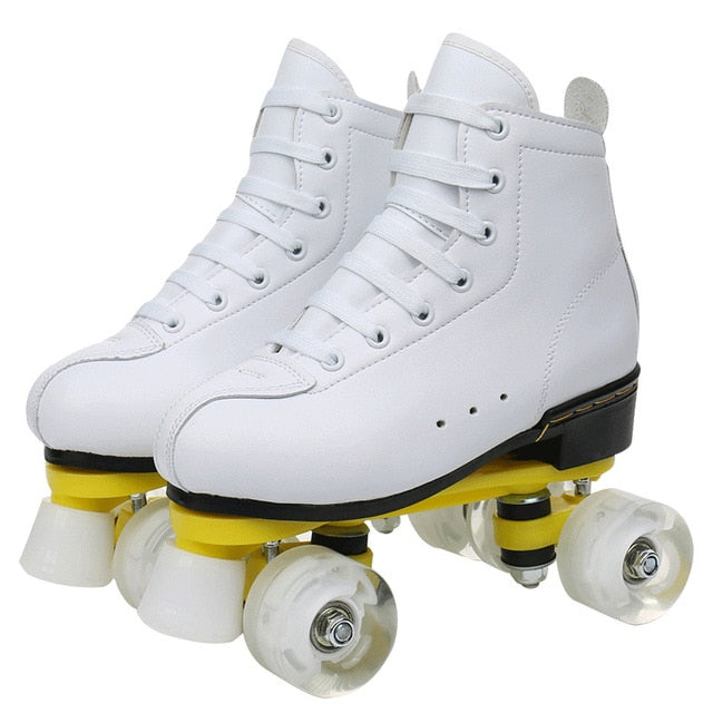 Outdoor Roller Skates for Women & Men - Black & White Outdoor Roller Skates for Women & Men - Black & White 2