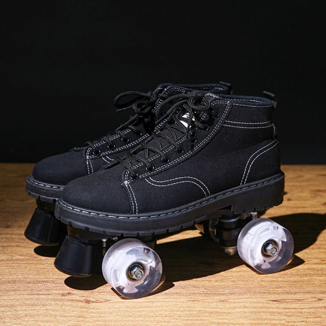 Outdoor Roller Skates for Women & Men - Black Outdoor Roller Skates for Women & Men - Black
