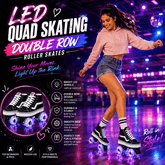 LED Quad Skating Double Row Roller Skates