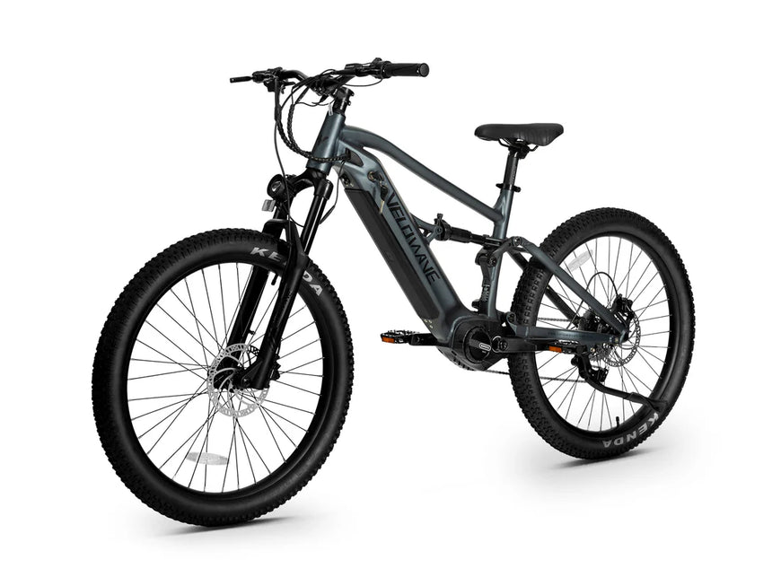 Electric bicycle on a white background. Valowave Forest SM MTB