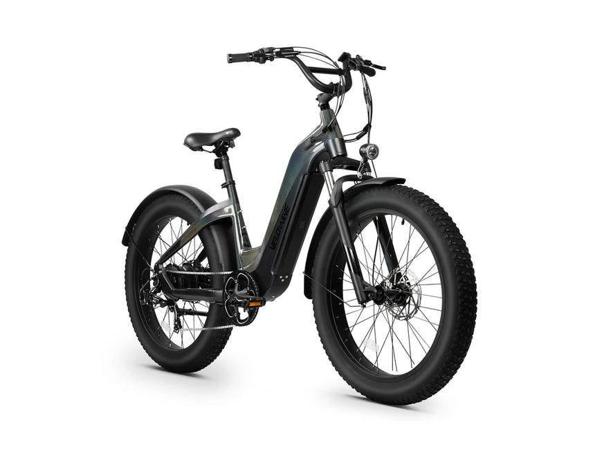 Electric bike on a white background. Valowave Grace 2.0 Step-Thru Electric Bike