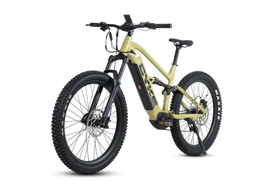 Electric bicycle on a white background. CYKE Falcon A Full Suspension eBike