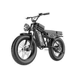 Black electric bike with 'Freewgo' branding on a white background. Freego Shotgun Lite F0: Ideal Electric Bike for Short Riders