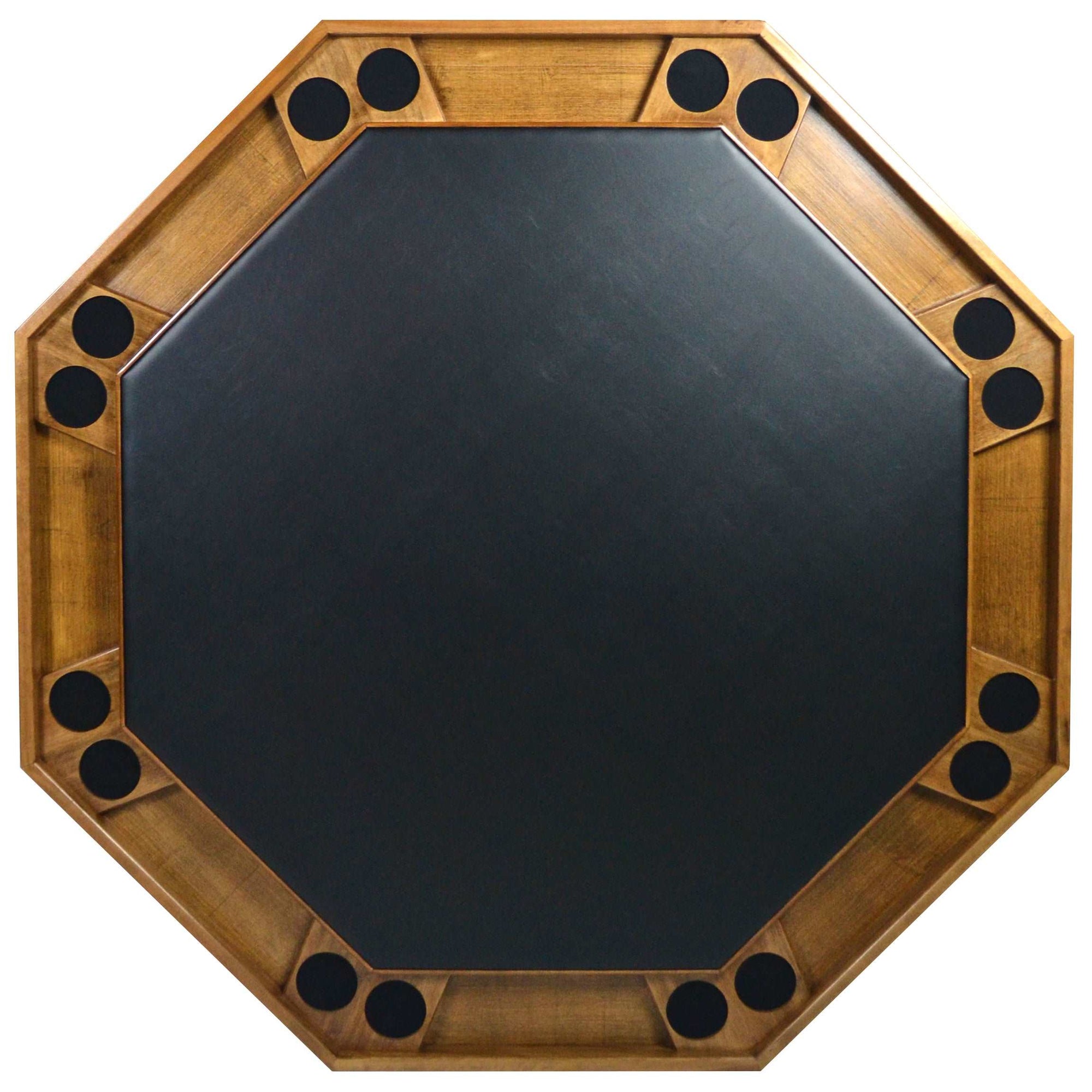 Kestell 8 Player Contemporary Folding Poker Table Oak americangamezone