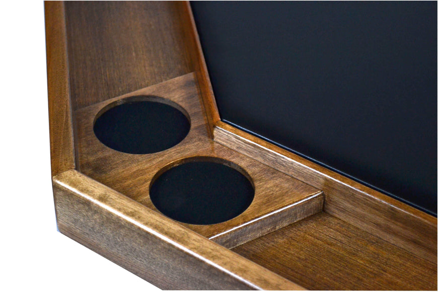 Kestell 8 Player Contemporary Folding Poker Table - Oak