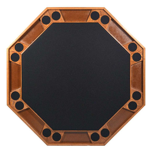 Kestell 8 Player 52" Folding Poker Table - Oak