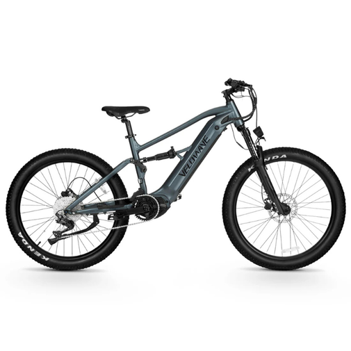Electric bicycle on a white background. Valowave Forest SM MTB