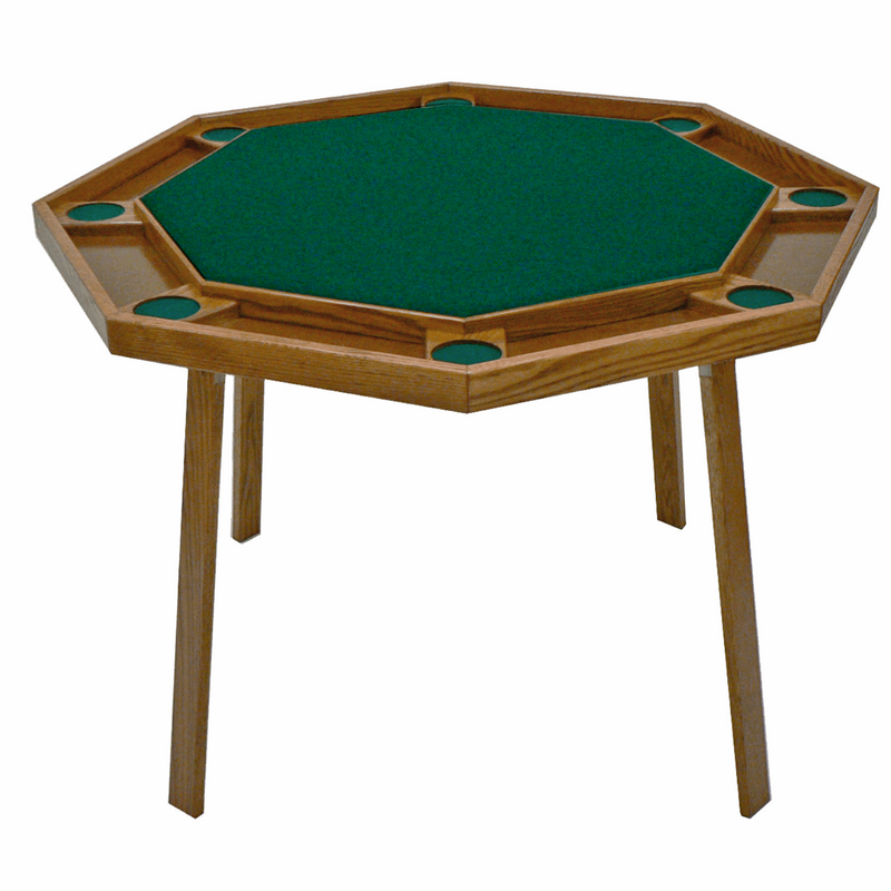 Kestell 8 Player 48" Compact Folding Table - Oak