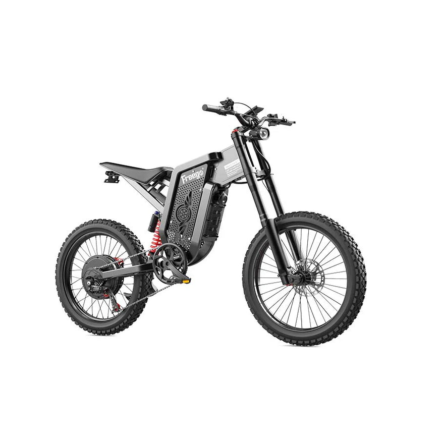 Electric bike on a white background. Freego X2 Pro All-Terrain Dirt eBike