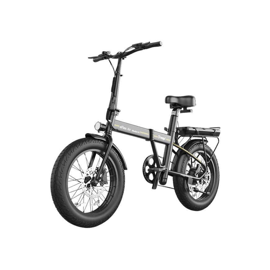 Folding electric bike on a white background. Freego E4 Pro | Folding Electric Bike with Dual Battery & Long range