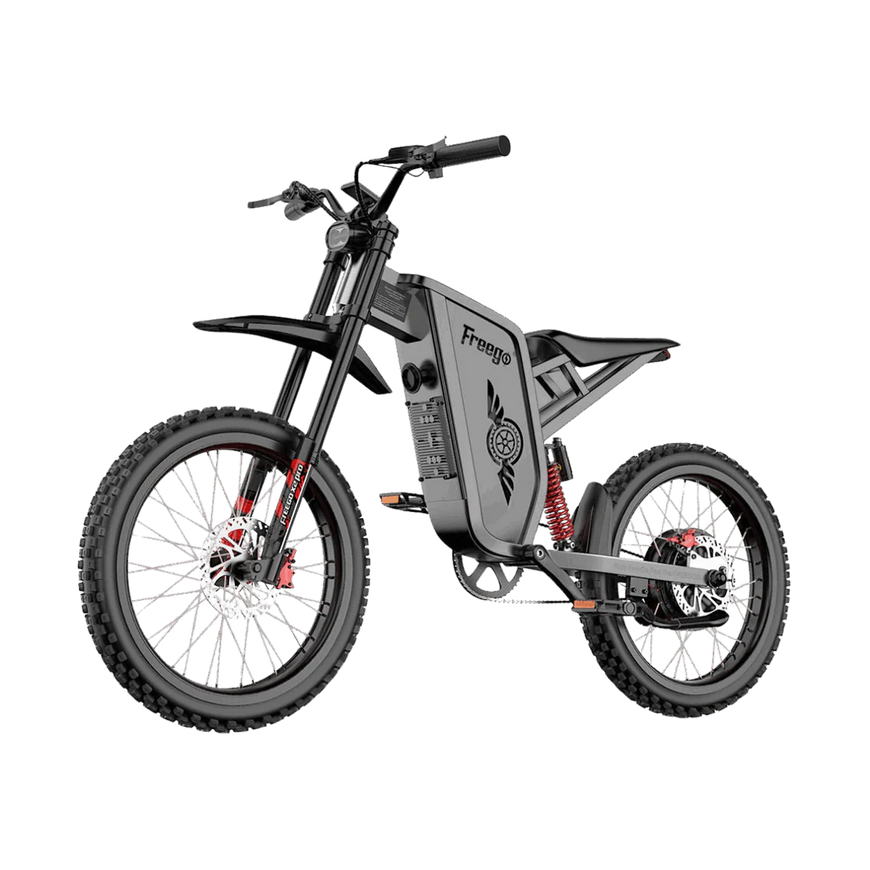 Electric bike with a visible brand logo on a white background. Freego X2 Pro All-Terrain Dirt eBike