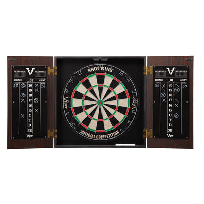 Viper Stadium Dartboard Cabinet With Shot King Sisal Dartboard