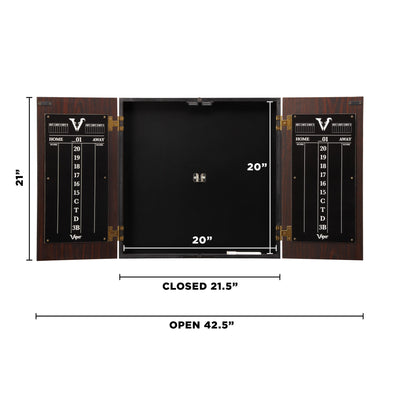 Viper Stadium Dartboard Cabinet With Shot King Sisal Dartboard